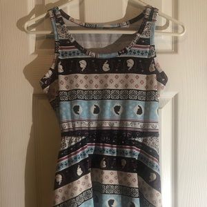 Disney Frozen Anna Elsa Skater Dress Hot Topic